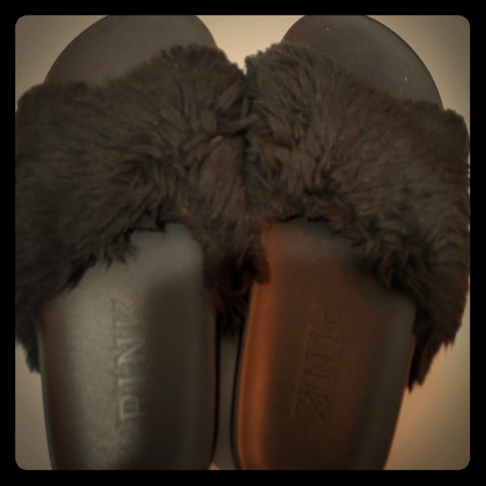 Pink Fur Slides